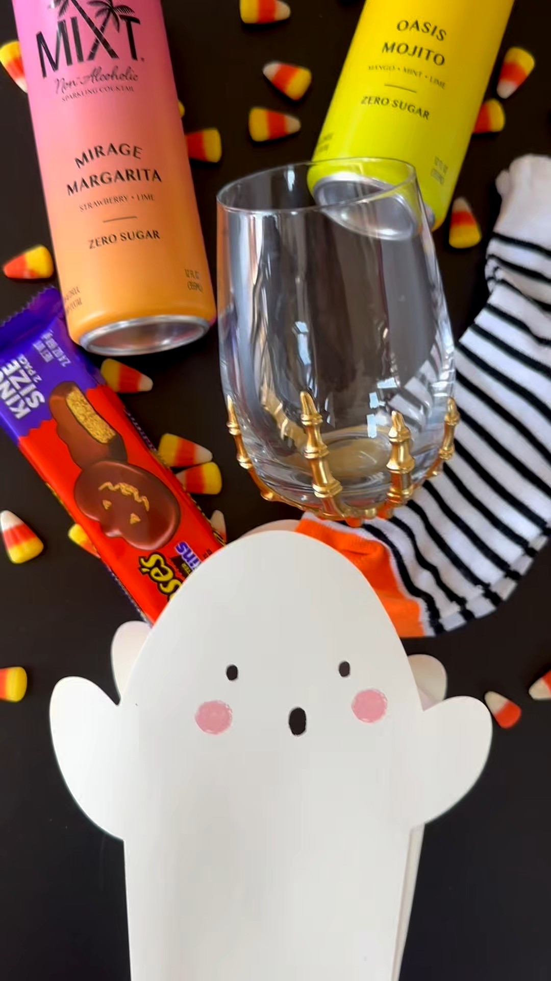 Adult version boo basket featuring MIXT nonalcoholic sparkling cocktails! 

#LTKHalloween #LTKParties #LTKSeasonal