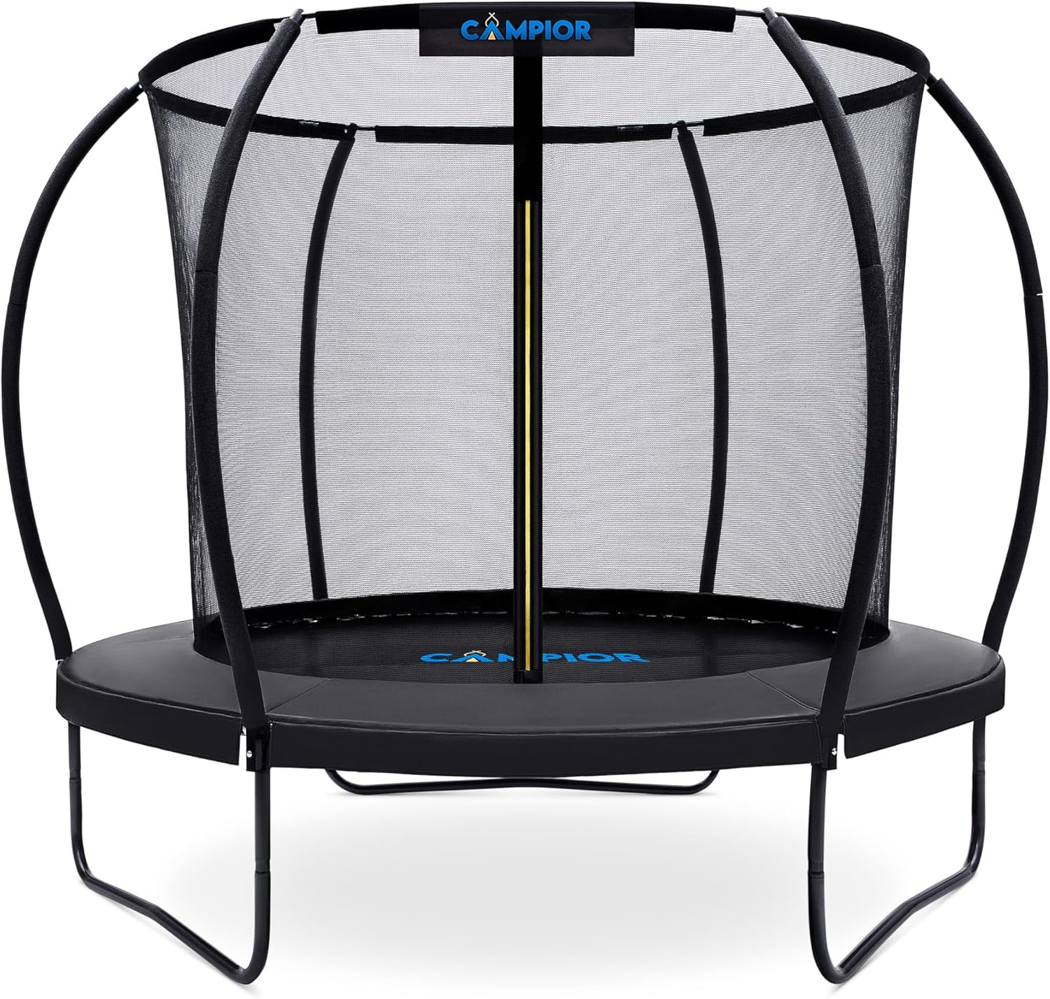 Campior Pumpkin 12 Ft Trampoline for Kids and Adults Outdoor Heavy Duty Trampoline with Safety Net and Basketball Hoop Indoor Outdoor Use Black | Lowe's