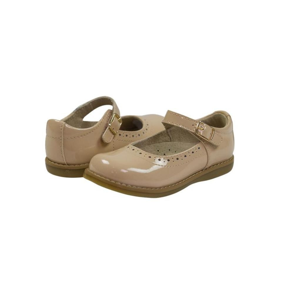 Footmates Ella Marie Mary Jane - Newport Nude Patent | The Beaufort Bonnet Company