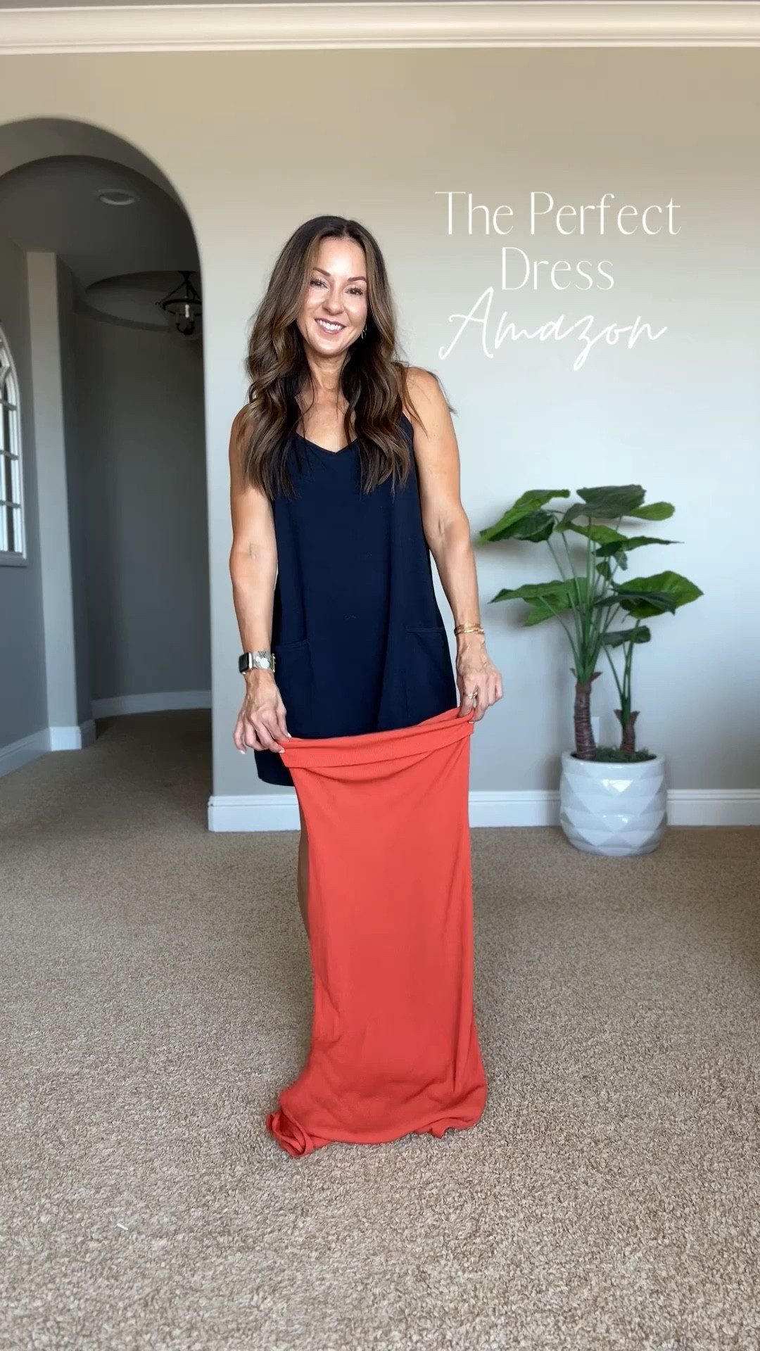 15% off coupon! 30 color options. 
This dress can be dressed up or down! Great for travel! 

I am wearing size XS rust dress 

Date night  summer dress  maxi dress  bodycon dress  wedding guest dress  vacation outfit  resort wear  gold jewelry  accessories  crossbody purse  EverydayHolly

#LTKstyletip #LTKfindsunder100 #LTKVideo


#LTKOver40 #LTKFindsUnder50 #LTKStyleTip