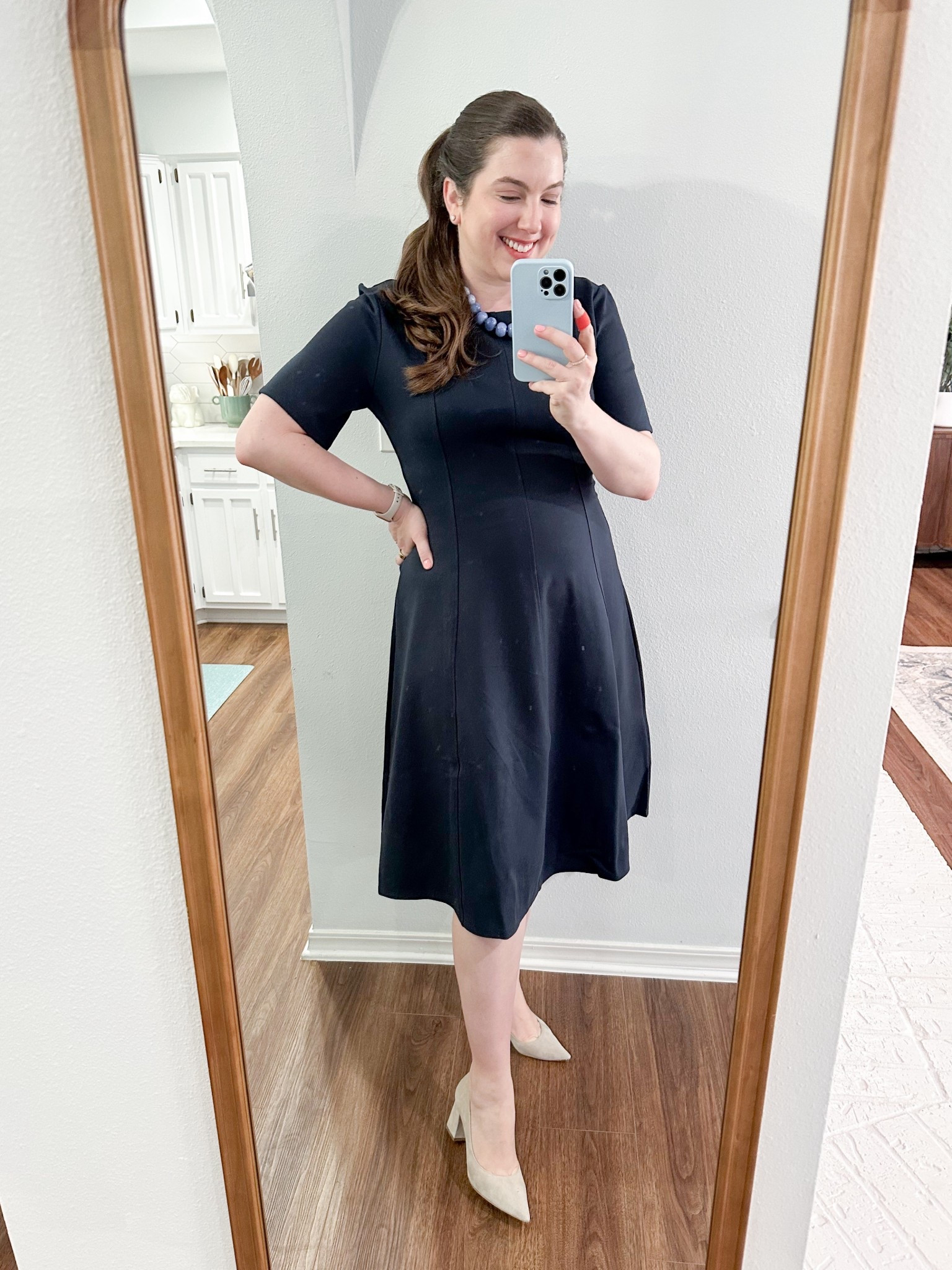 Workwear #ootd 4/27/26

Dress runs TTS 

Womens business professional workwear and business casual workwear and office outfits midsize outfit midsize style 

#LTKootd #LTKTall #LTKWorkwear