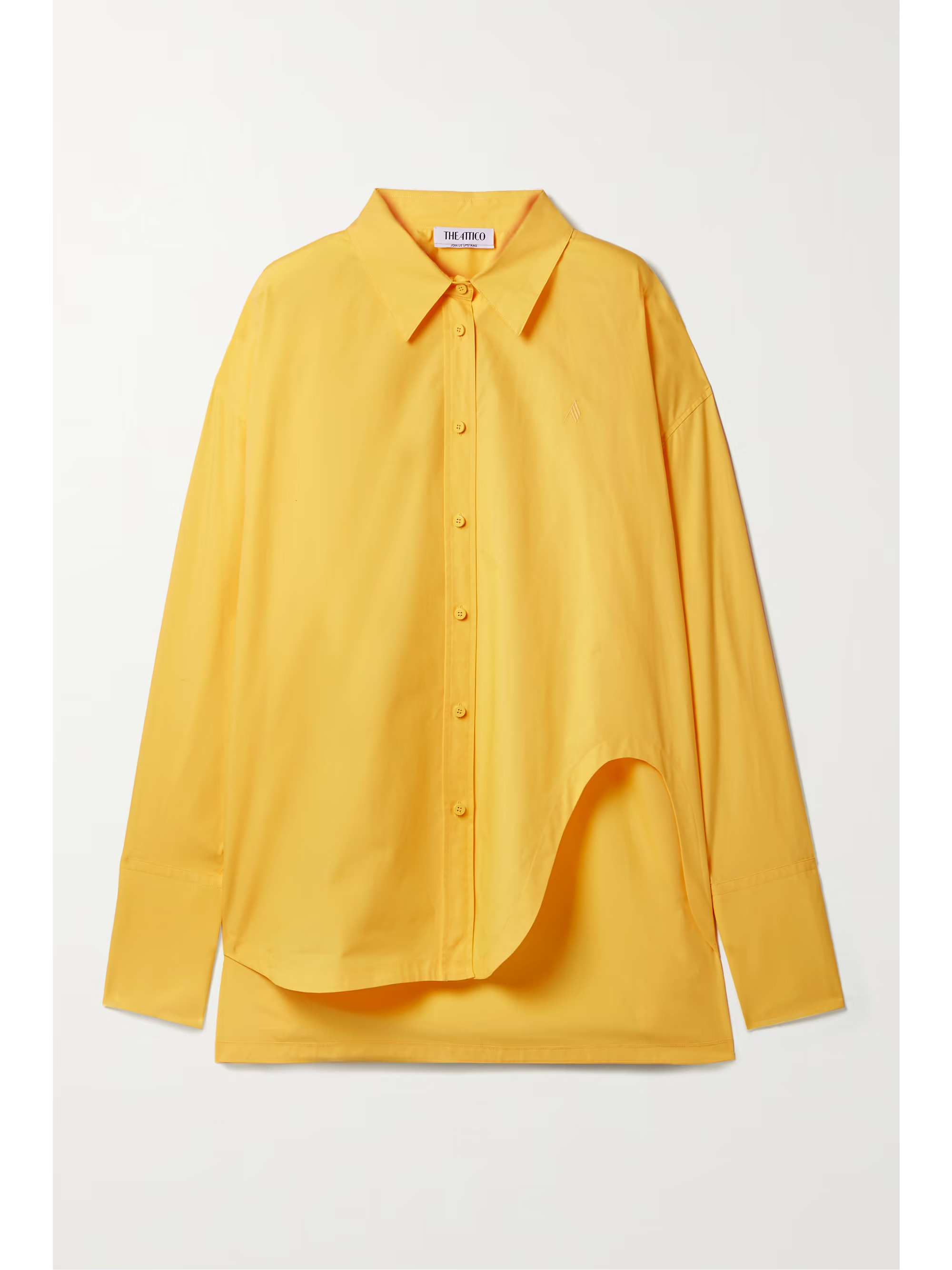 THE ATTICODiana oversized cotton-poplin shirt | NET-A-PORTER (US)
