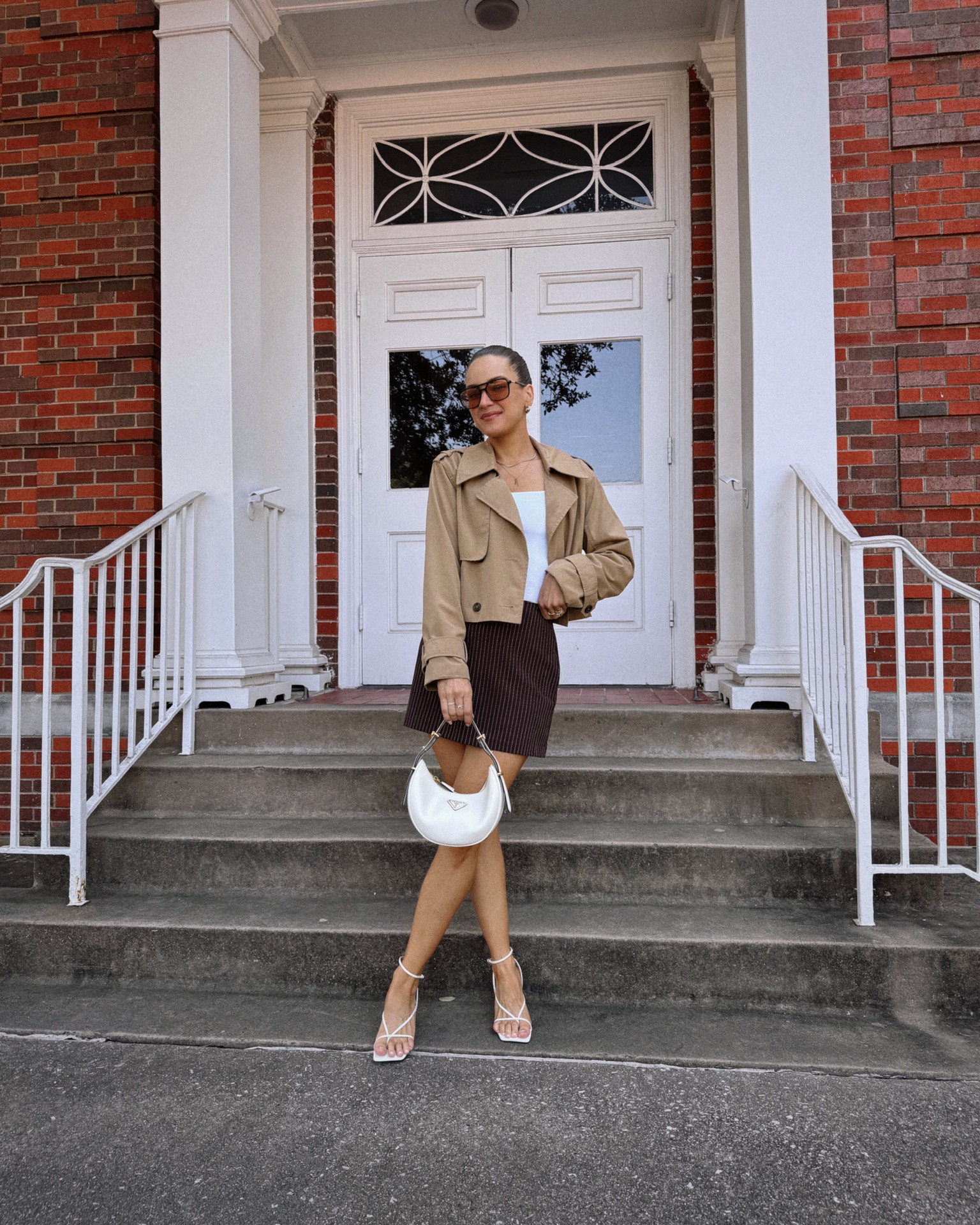 OOTD - for a fun work lunch✨
Size S in all & heels fit TTS! 



#LTKStyleTip #LTKShoeCrush #LTKItBag