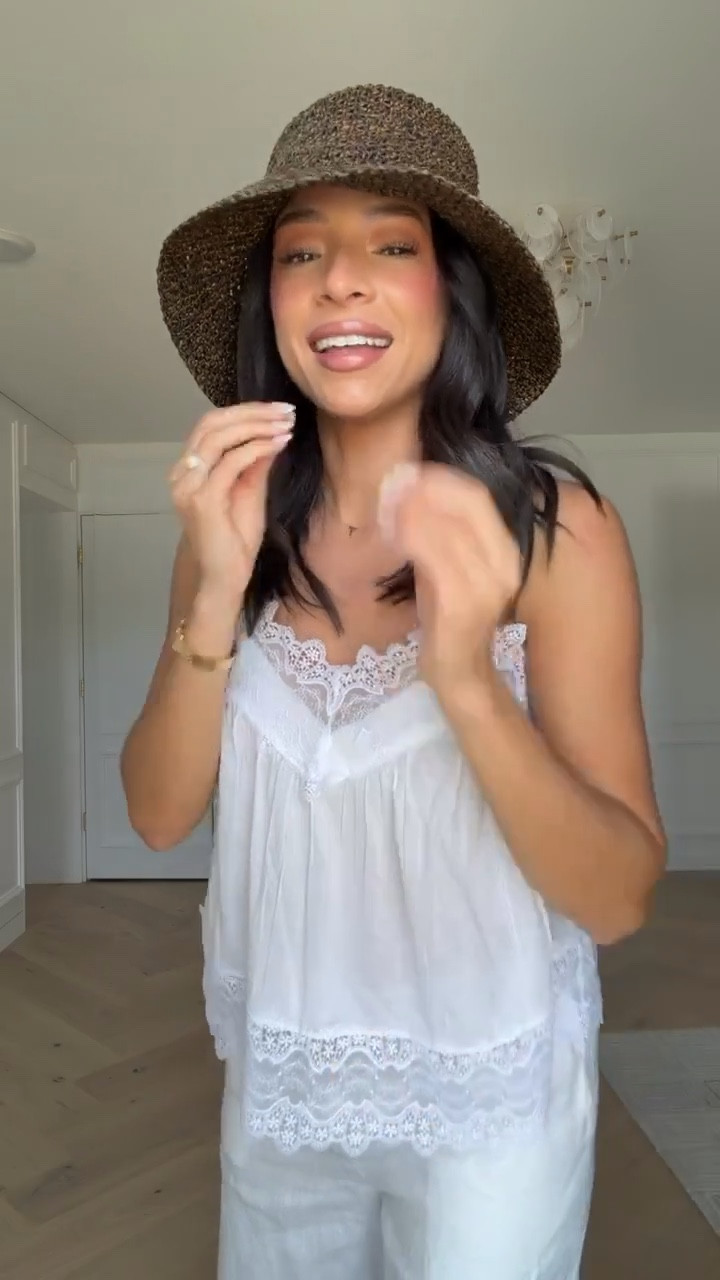 Buy one, get one 50% off Abercrombie!! Wearing size S lace trim tank and size M long linen pants  

summer outfit, spring outfit, weekend outfit, date night outfit, vacation outfit, beach outfit, pool outfit, sun hat, mom outfit, postpartum outfit 

#LTKSeasonal #LTKSaleAlert #LTKmomlife