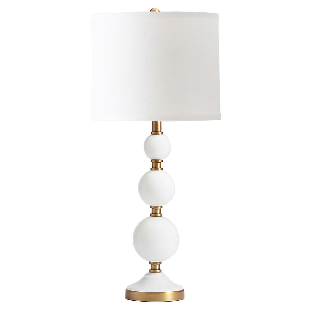 Tilda Bubble Table Lamp, White, CFL | Pottery Barn Teen