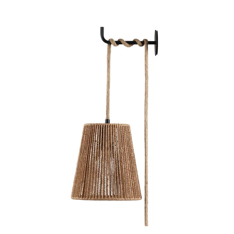 Adalbero Steel Plug-in Armed Sconce | Wayfair North America