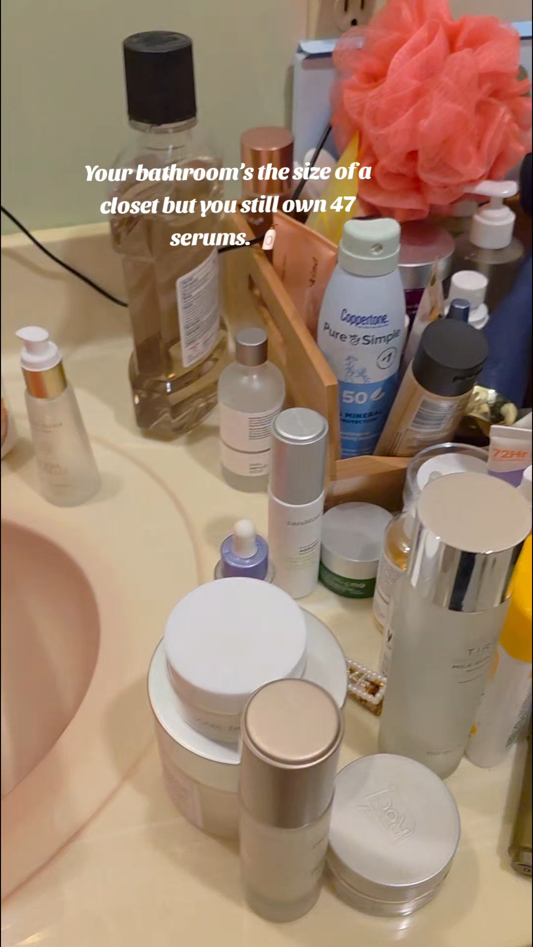 Clutter? Gone. 🙌 I finally found a tiny skinny cabinet that actually fits in my little bathroom corner — and it changed everything. No more stuff all over the counter. If you’ve got a small space, this is your sign to maximize every inch. #SmallBathroomStorage #BathroomMakeover #TinySpaceSolutions #BathroomOrganization #RealLifeHome

#LTKHome #LTKBeauty