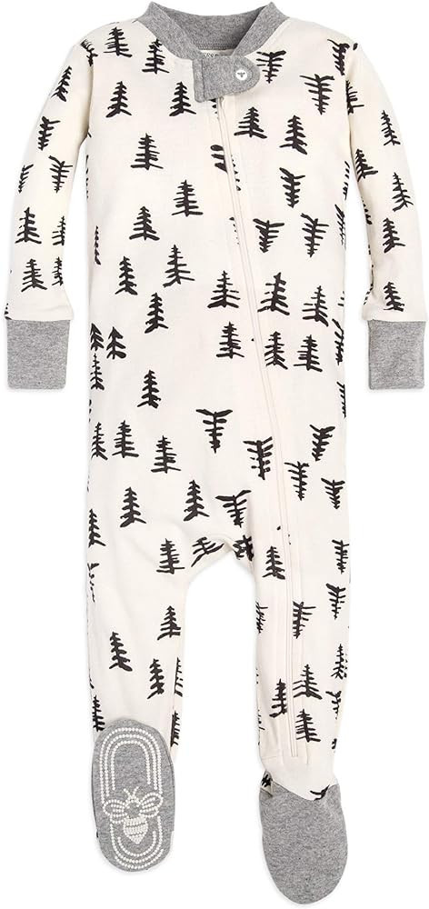 Burt's Bees Baby Baby Boys' Pajamas, Zip-Front Non-Slip Unisex Footed Sleeper Pjs, Organic Cotton | Amazon (US)