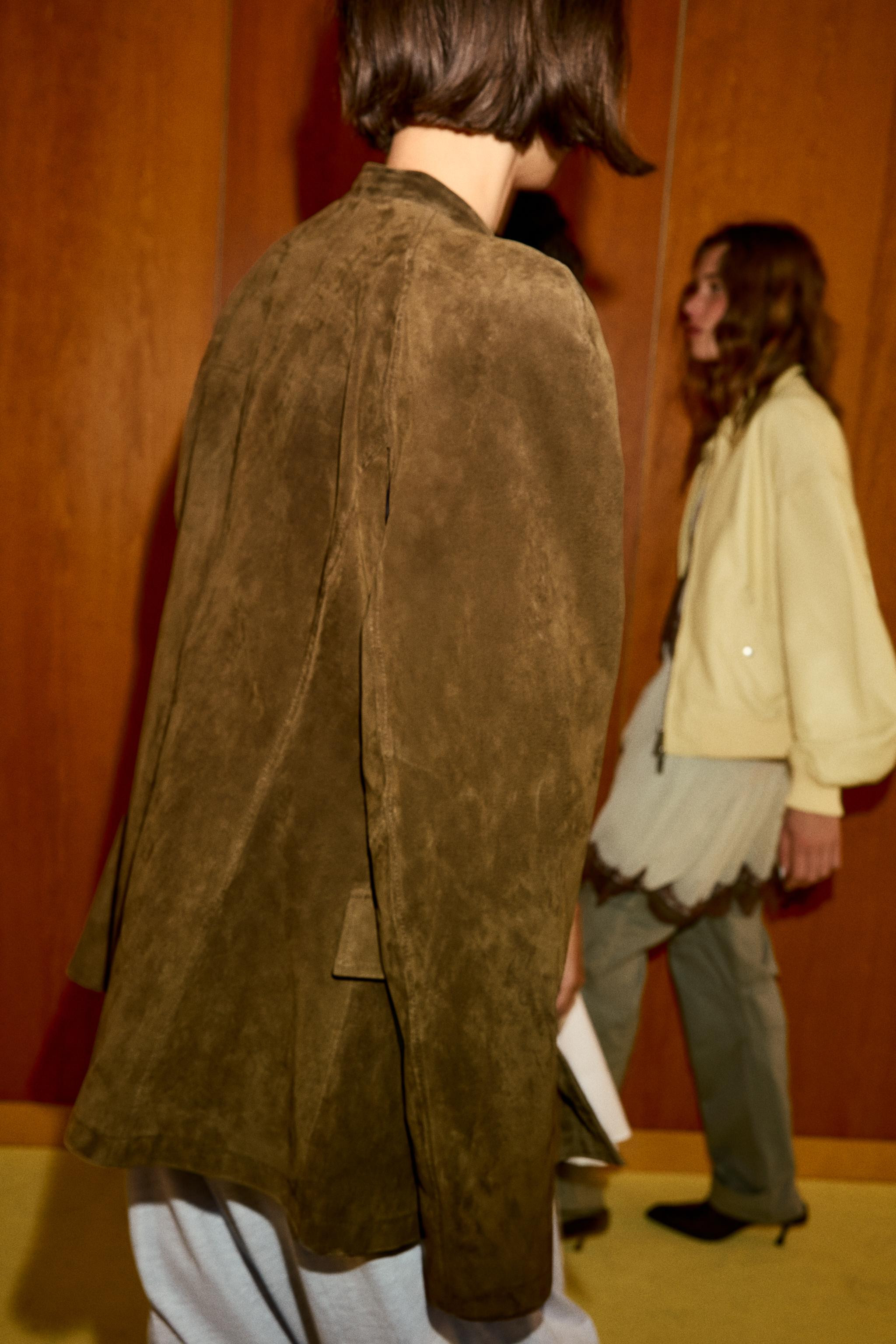 FITTED 100% LEATHER SUEDE JACKET | Zara US