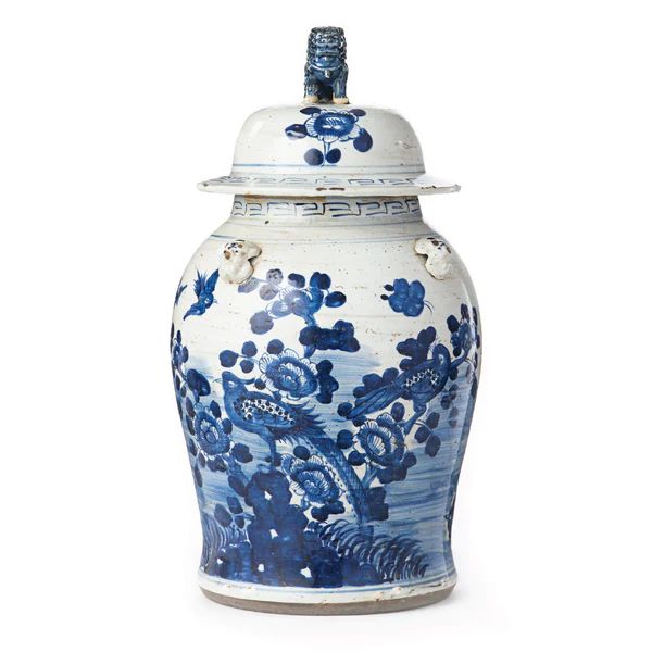 Oversized Blue and White Temple Jar | Caitlin Wilson Design