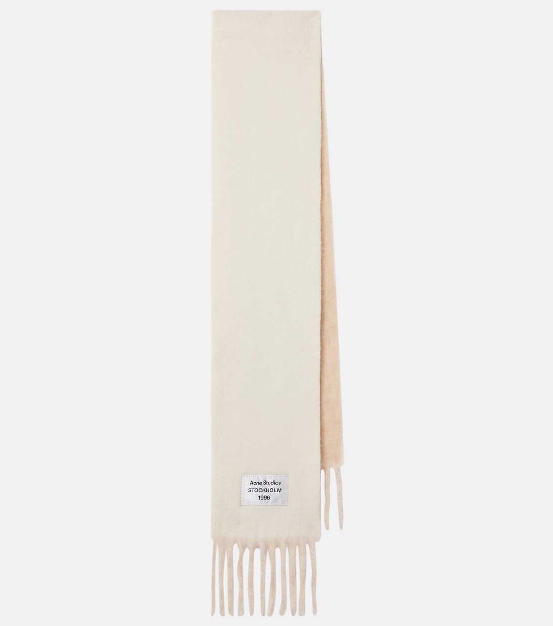 Logo fringed alpaca and wool-blend scarf | Mytheresa (UK)