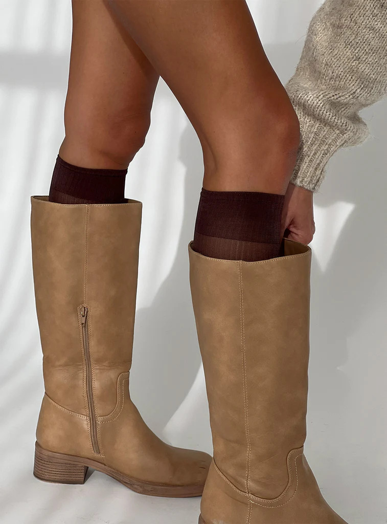 Daena Socks Brown | Princess Polly US