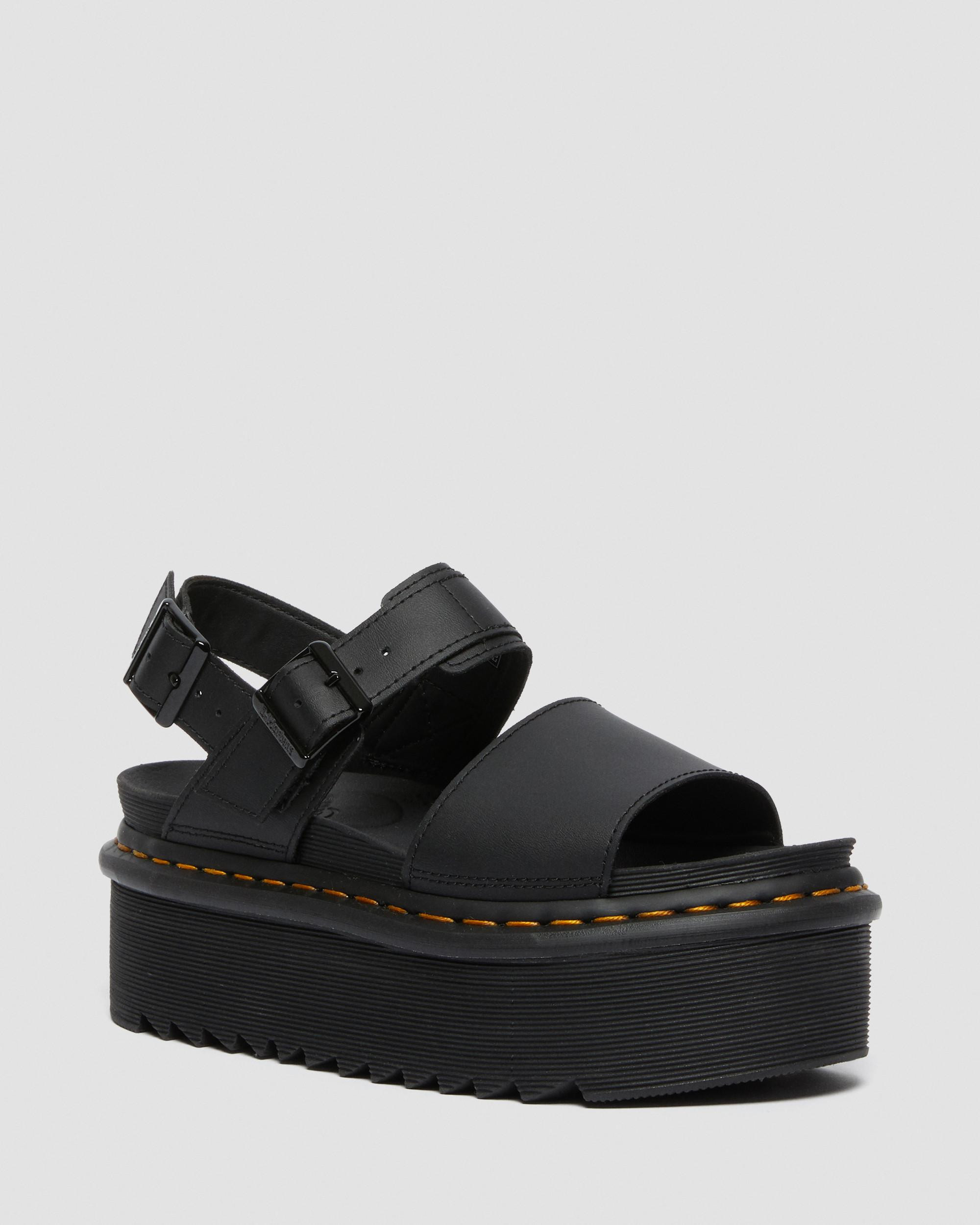 Voss Women's Leather Strap Platform Sandals | Dr. Martens