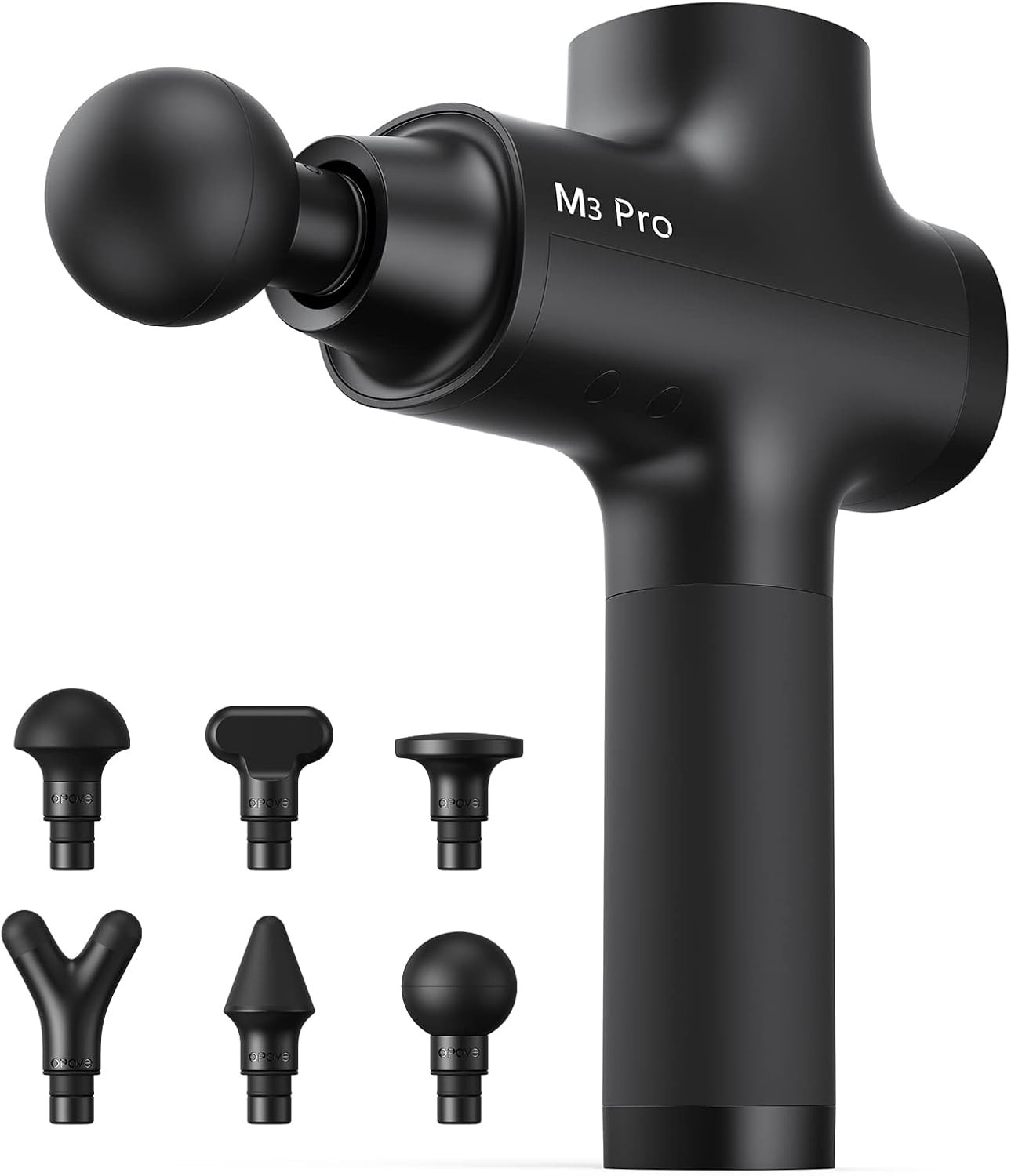 Opove M3 Pro 2 Massage Gun Deep Tissue Percussion Muscle Massager for Pain Relief, Handheld Percussive Therapy Fascia Gun for Athletes Fast Recovery 4-8 Hours Long Battery Life, Powerful, Quiet, Black | Amazon (US)