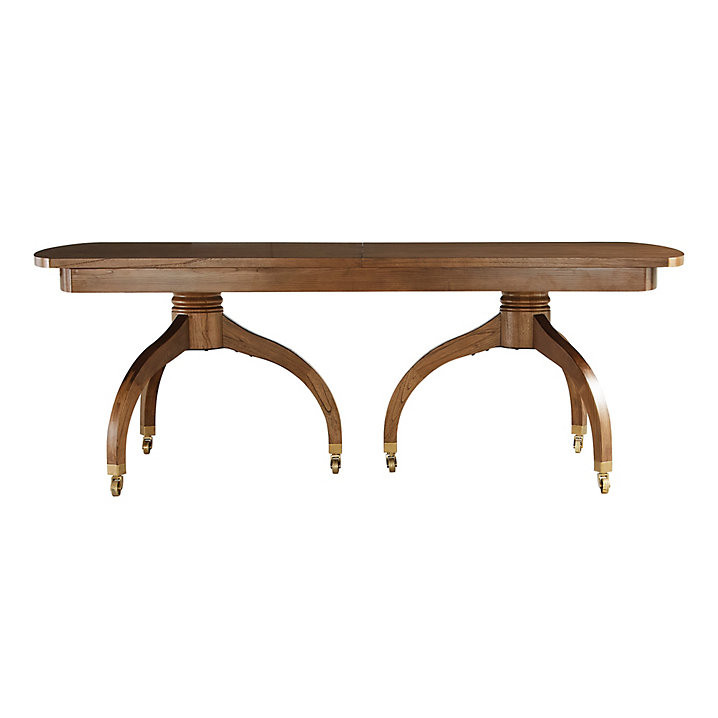 Anderson Extension Dining Table with Brass Casters & Leaf for 10 Seating | Ballard Designs, Inc.