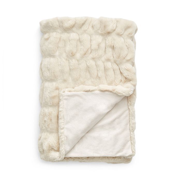 Sculpted Faux Fur Throw - 100% Exclusive | Bloomingdale's (US)