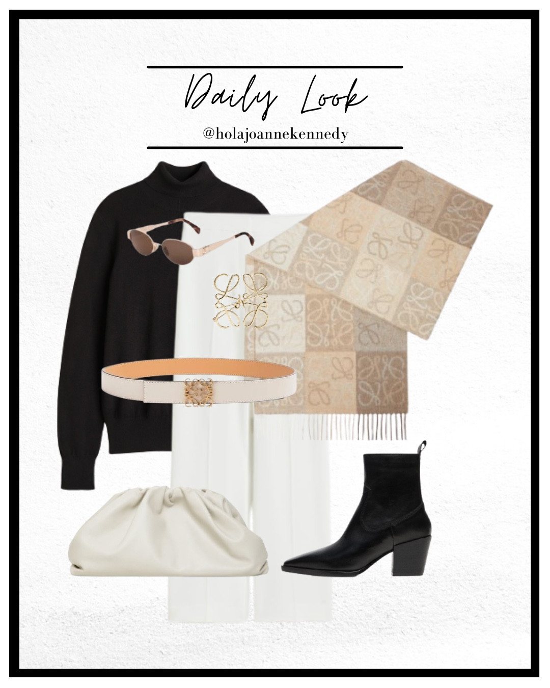 neutral outfit, tonal dressing, chic and timeless, luxury style, effortless elegance, old money aesthetic, quiet luxury, workwear inspiration, classic fashion, minimal chic, tailored trousers, monochrome outfit, smart casual, Loewe anagram scarf, Loewe shawl, Loewe brooch, Loewe belt, white trousers  

#LTKspring #LTKworkwear #LTKstyletip