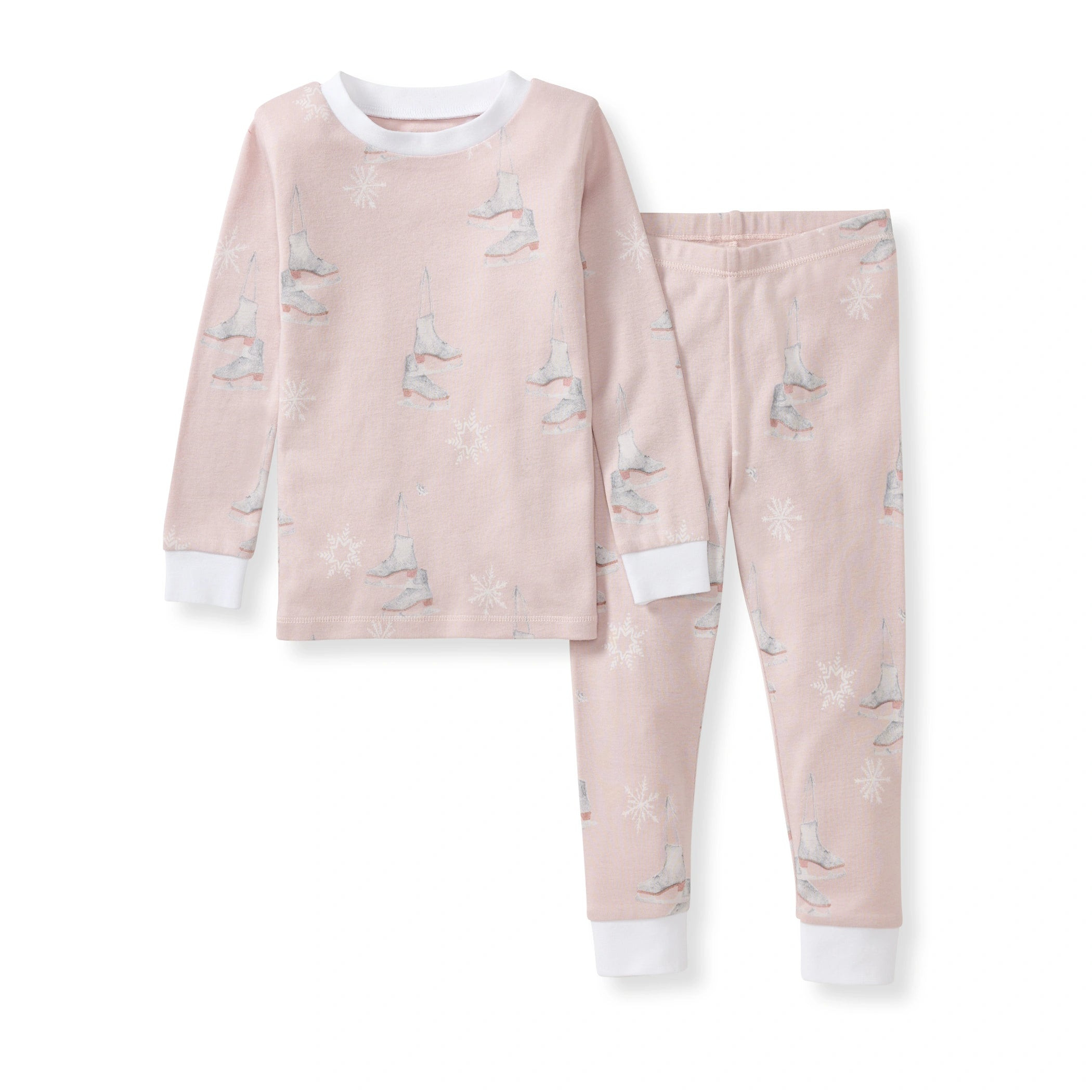 Ice Skates Organic Cotton Two-Piece Pajamas | Burts Bees Baby