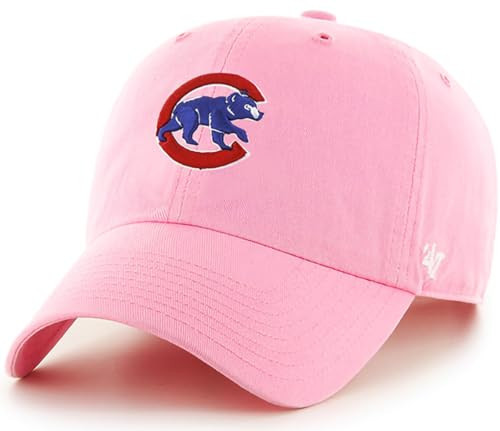47 Chicago Cubs Rose Team Color Primary Logo Clean Up Adjustable Strap Hat Cap, Adult One Size Fits All | Amazon (US)