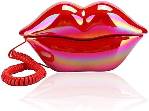 Bewinner1 European Style Home Telephone,Fashionable Cute Red Lips Shape Telephone,Innovative Protabl | Amazon (US)