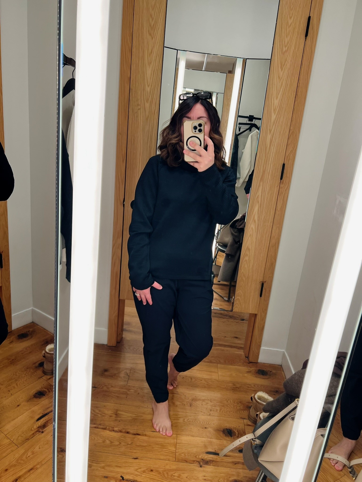 Easy matching set for errands, travel days, or just being comfy at home 🖤✈️

Travel, vacation, outfit, lounge set, loungewearr

#LTKSeasonal #LTKootd #LTKTravel