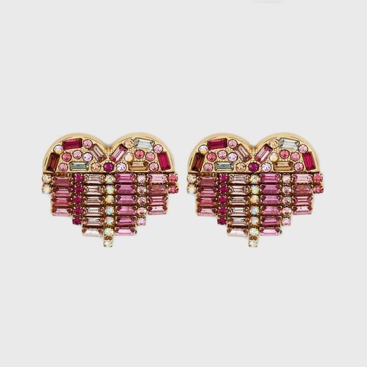 SUGARFIX by BaubleBar Rhinestone Fringe Statement Earrings | Target