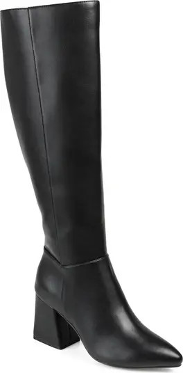 Landree Vegan Leather Block Heel Boot (Women) | Nordstrom Rack