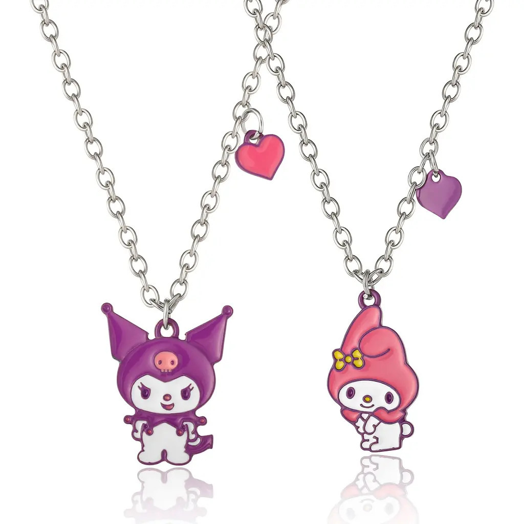 Hello Kitty Kuromi and My Melody Necklace Set in Silver, Miscallaneous at Nordstrom | Nordstrom