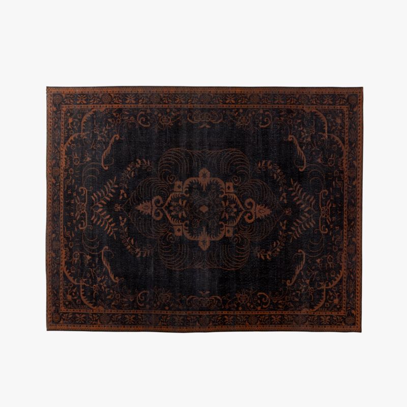Marlowe Modern Handknotted Black and Red Area Rug 8'x10' | CB2 | CB2