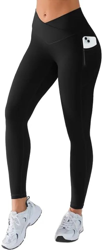 BRXL No Front Seam Leggings for Women Soft V Cross High Waisted Workout Athletic Gym Leggings Yog... | Amazon (US)