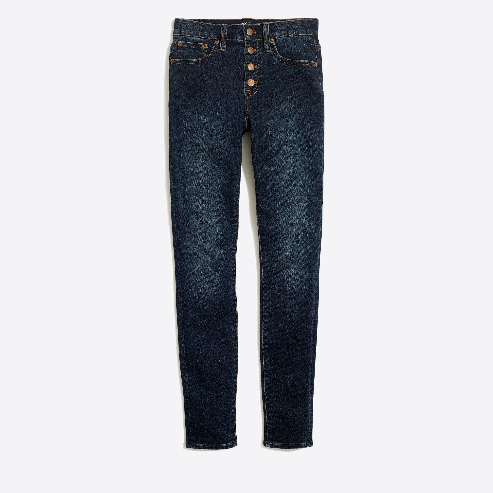 9" high-rise skinny jean with button fly | J.Crew Factory