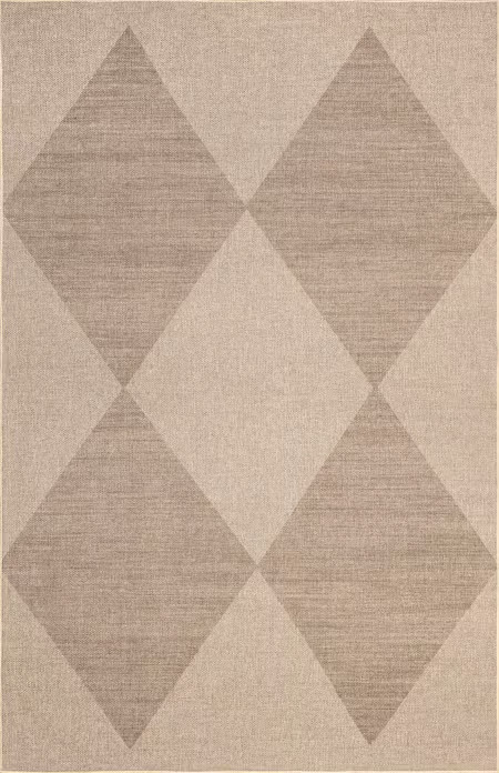 Natural Adelina Easy-Jute Washable Trellis  Area Rug | Rugs USA
