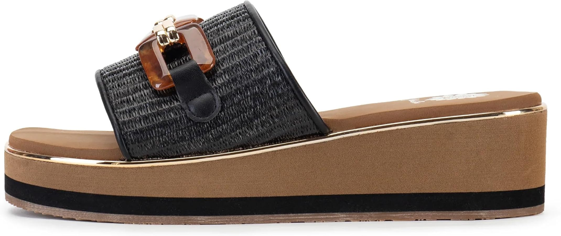 Yellow Box Women's Gabina Wedge Sandal, Round Toe, 2.25 inches Heel, 1.25 inch Platform, Comforta... | Amazon (US)