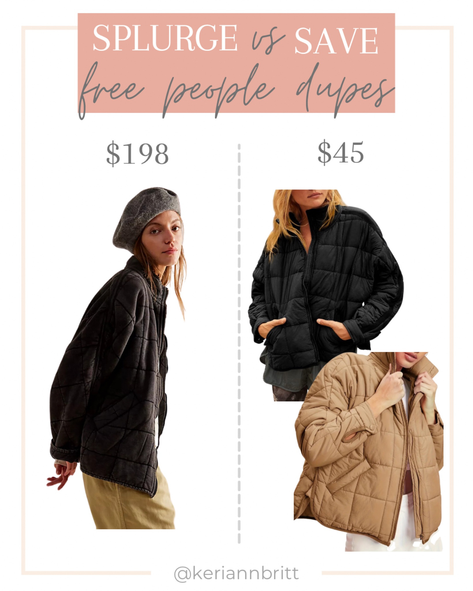 Free People Quilted Jacket Dupe

#LTKSeasonal #LTKstyletip