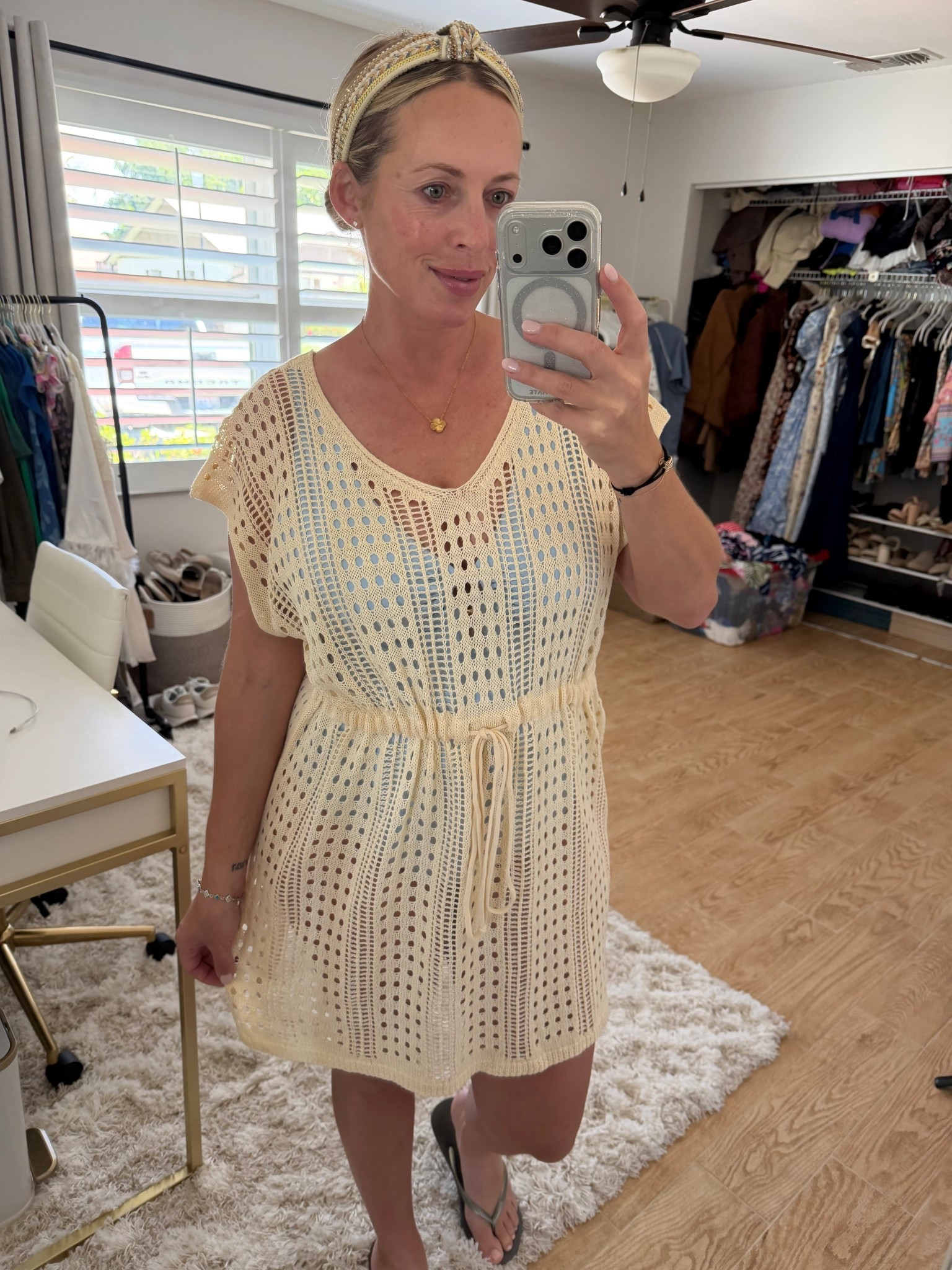 Pool day. Swimwear coverup. Flip flops. Sunglasses. Sandals 



#LTKSwim #LTKootd #LTKdayinmylife