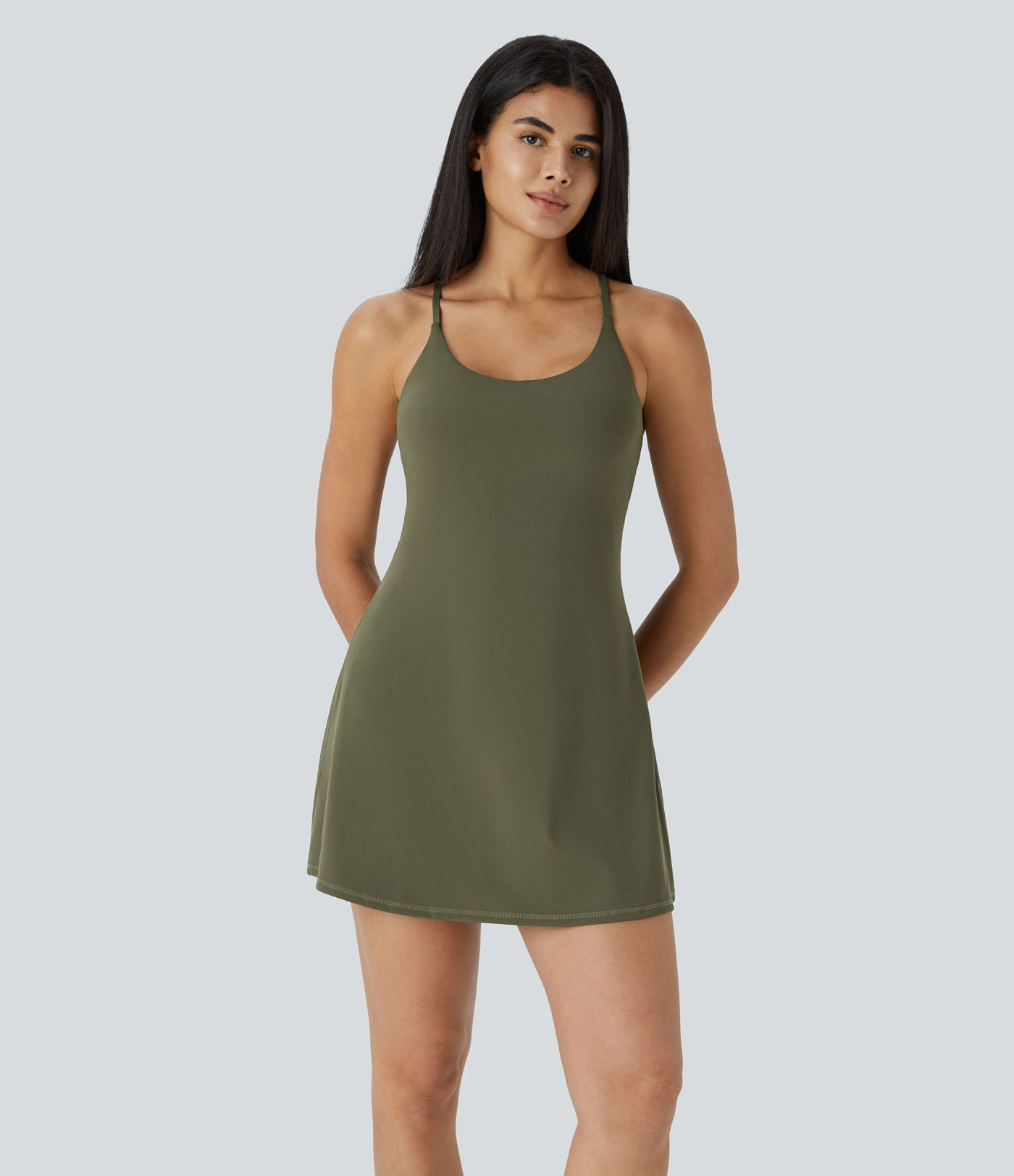 SoftlyZero\u2122 Plush Backless Active Dress | HALARA