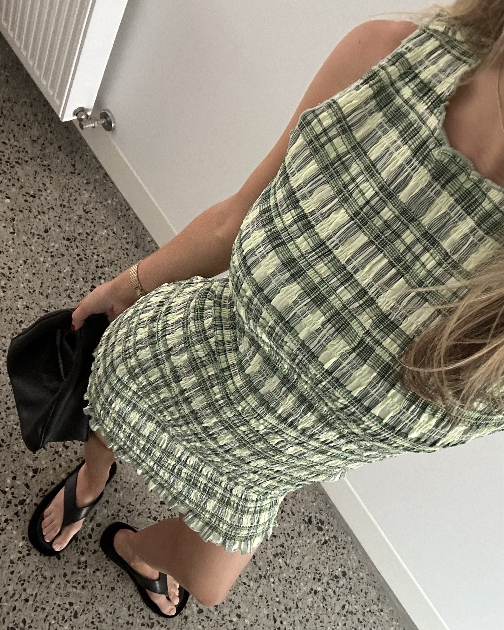 Drew Check Shirred Mini Dress curated on LTK