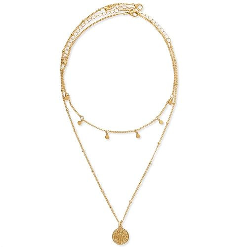 LILIE&WHITE Vintage Coin Pendant Necklace Gold-Layered Choker Necklace for Women | Amazon (US)