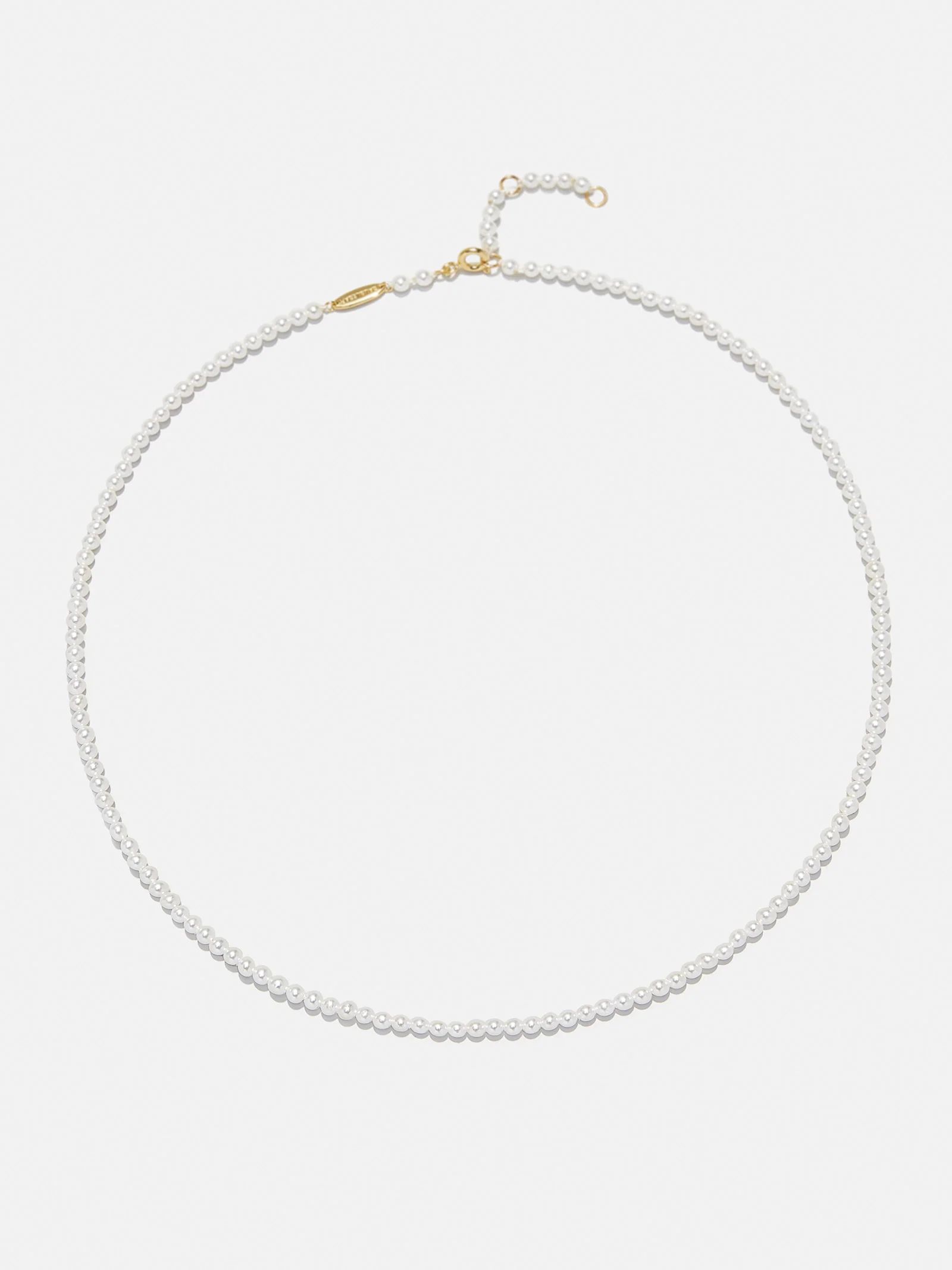 Ashley 18K Gold & Pearl Necklace - White | BaubleBar (US)