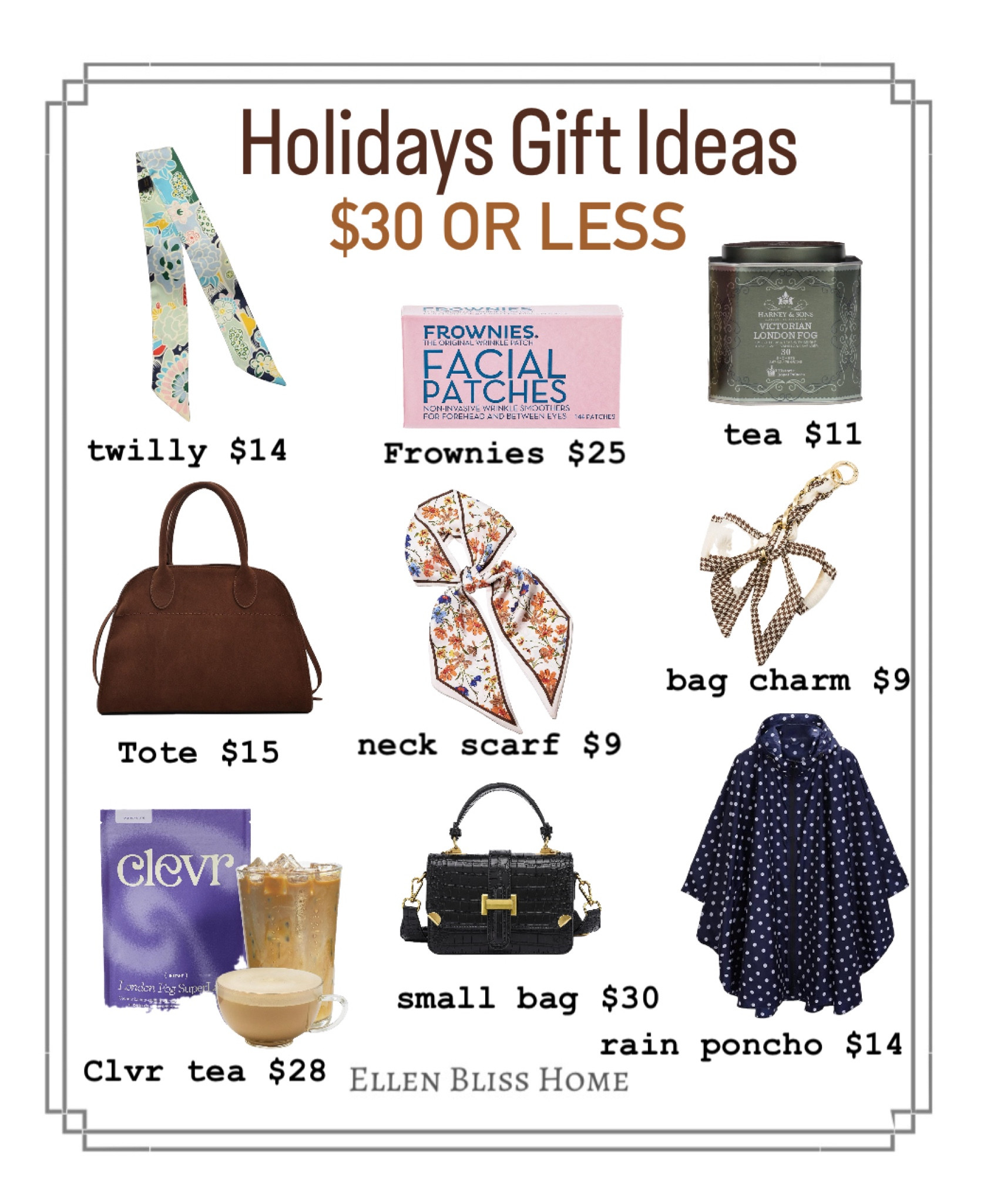 Holiday gift ideas for her, $30 or less! 

#LTKStyleTip #LTKFindsUnder50 #LTKGiftGuide