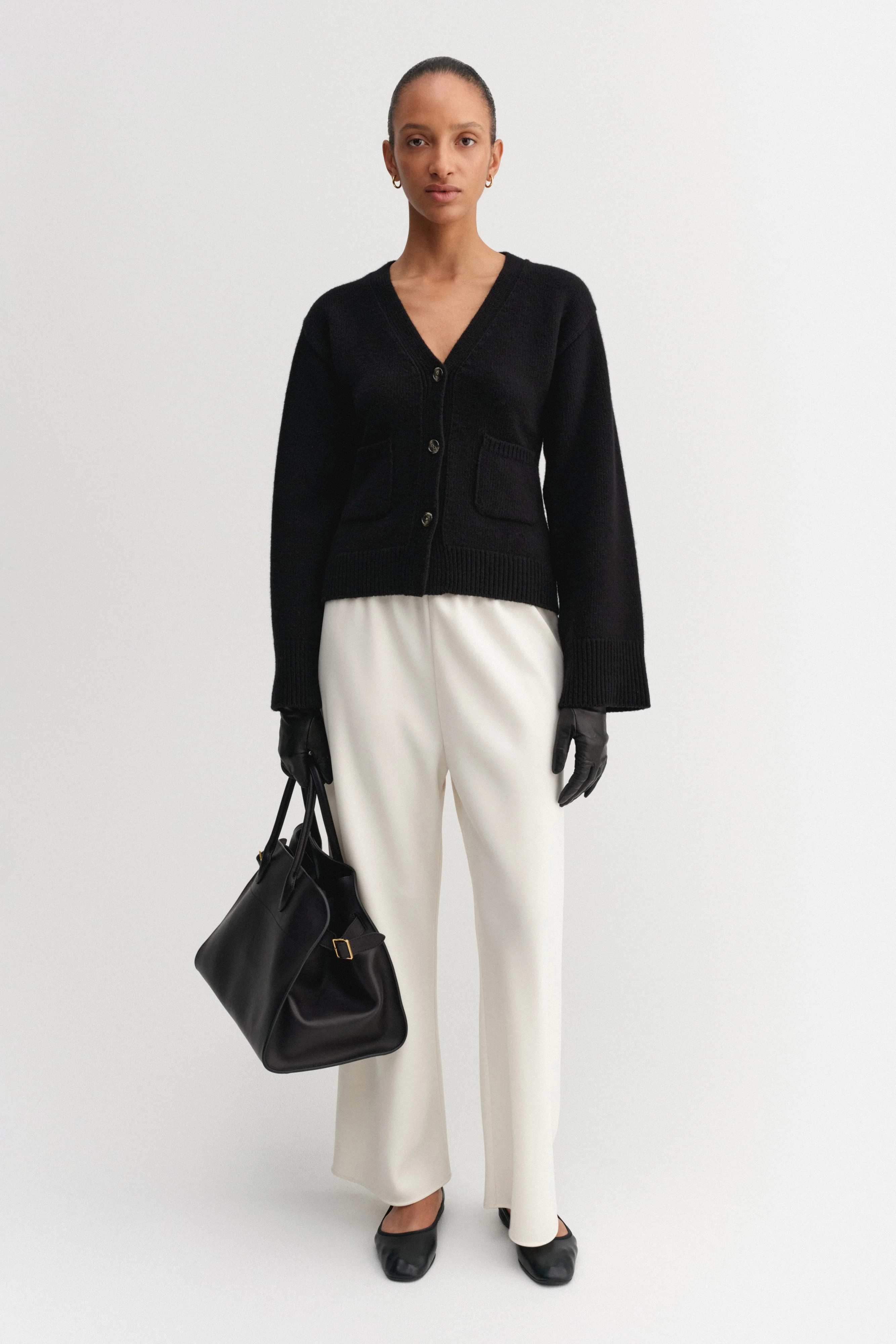 Drea Cardigan, black | Almada Label