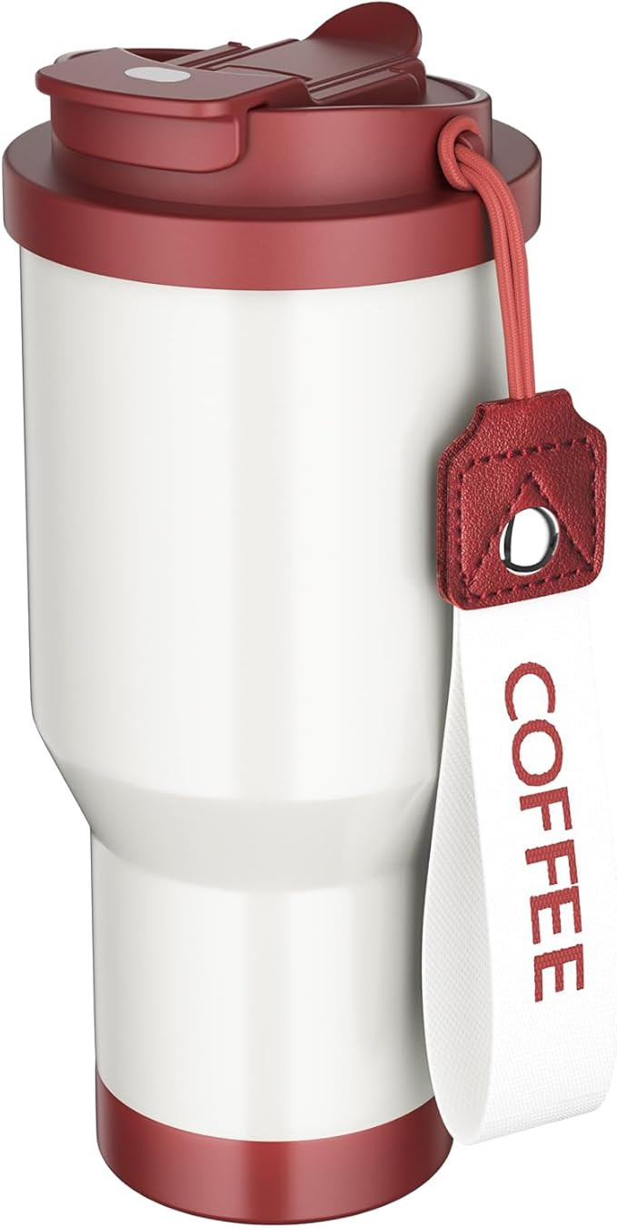 Coffee Mug - 18 oz (530ml) Stainless Steel Vacuum Insulated Tumbler - Spill Proof Travel Coffee M... | Amazon (US)