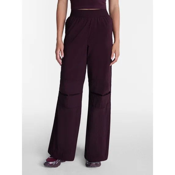 Avia Women's and Women's Plus Crinkle Pants with Pleated Knees, 27" Inseam, Sizes XS-4X | Walmart (US)