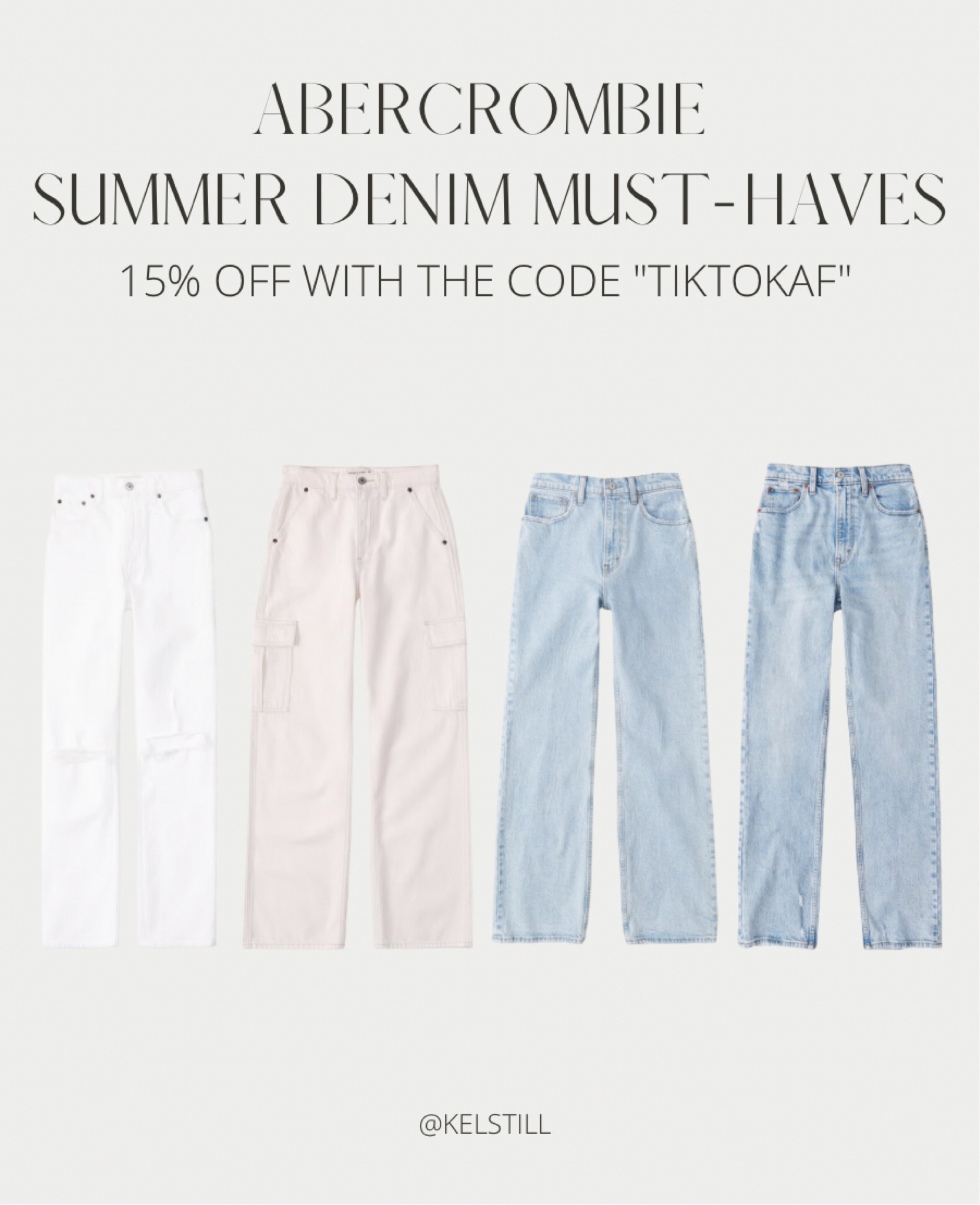 abercrombie has the BEST denim! absolutely loving these lighter washes for the spring and summer.

#abercrombie #abercrombiecode #denimmusthaves #denimsale

#LTKsalealert #LTKunder100