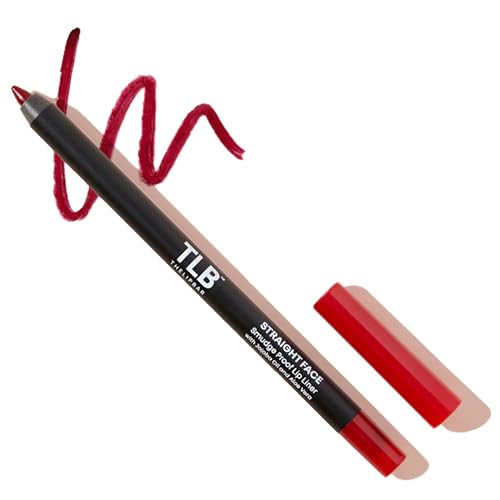 The Lip Bar - Lip Liner, Straight Face (Deep Red) - High Pigment & Super Creamy - Smudge Proof & Water Resistant - Jojoba Oil, Aloe Vera, Coconut Oil, & Vitamin E - Vegan & Cruelty Free - .042 oz | Amazon (US)