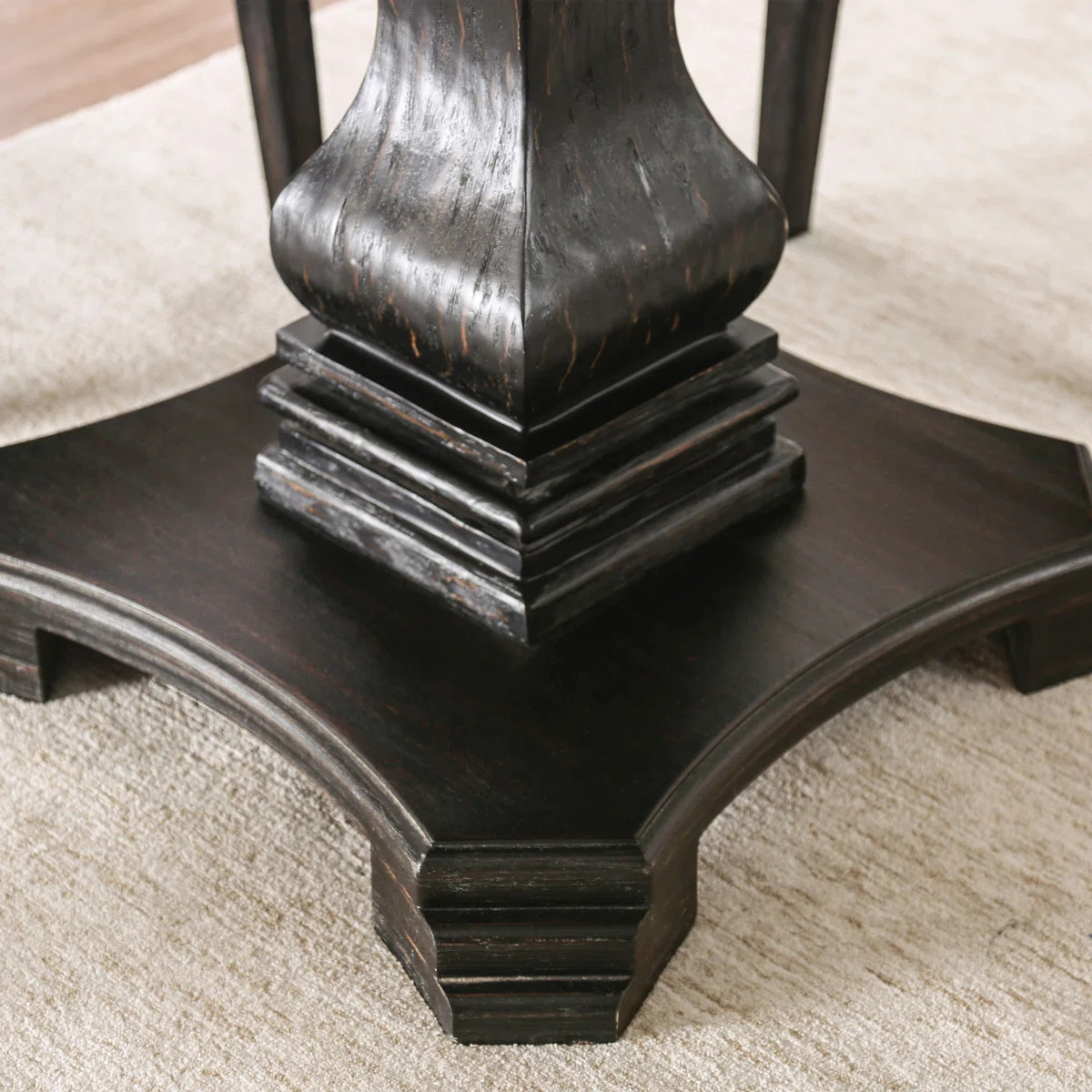 Julian Round Marble Top Solid Wood Base Dining Table | Wayfair North America