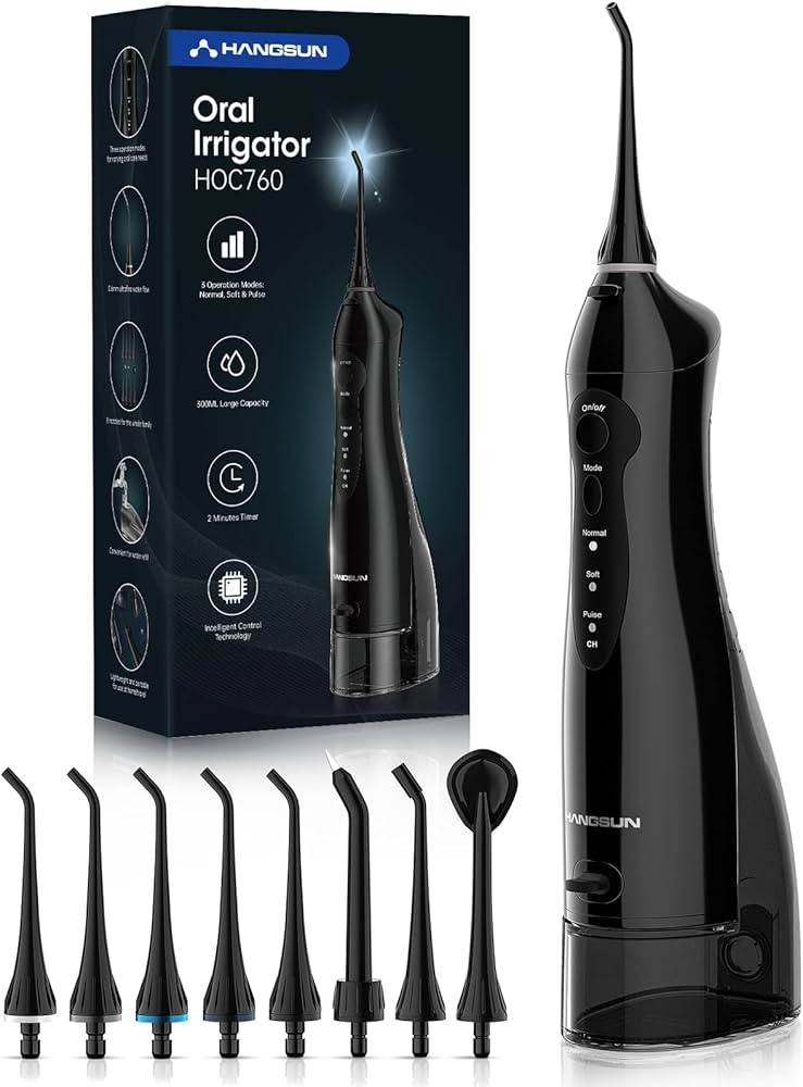 Hangsun Water Flossers for Teeth Cordless Oral Irrigator Dental Water Jet HOC760 Electric Tooth F... | Amazon (UK)