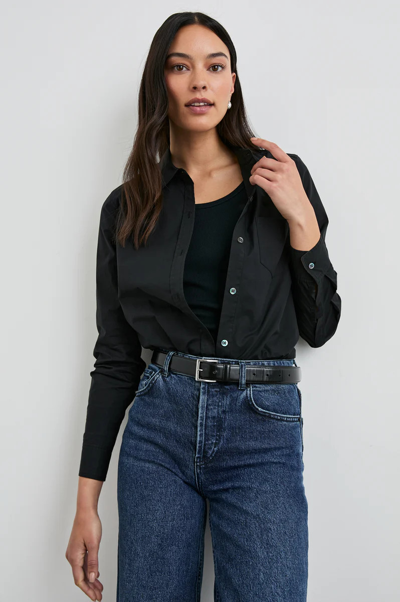 STINA SHIRT - BLACK | Rails