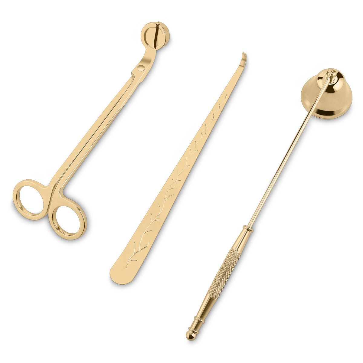 LOHOTEK Candle Snuffer, Candle Wick Trimmer & Wick Dipper Candle Accessories (Champange Gold) | Amazon (US)