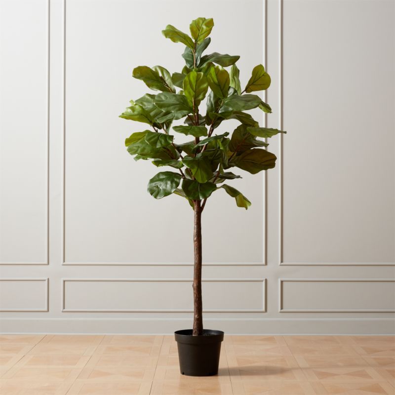 Faux Potted Fiddle Leaf Fig 7' | CB2 | CB2